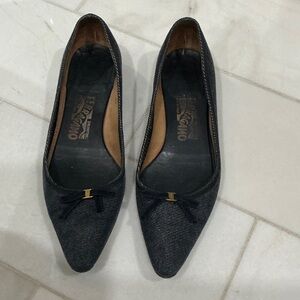 Salvatore Ferragamo Blue Denim Women’s Shoes